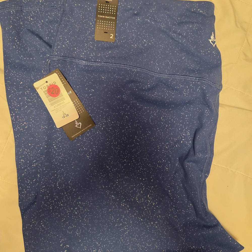 Torrid Blue Speckled Leggings
